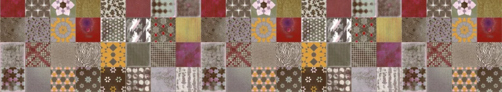 525 Dekor Patchwork flerfarvet